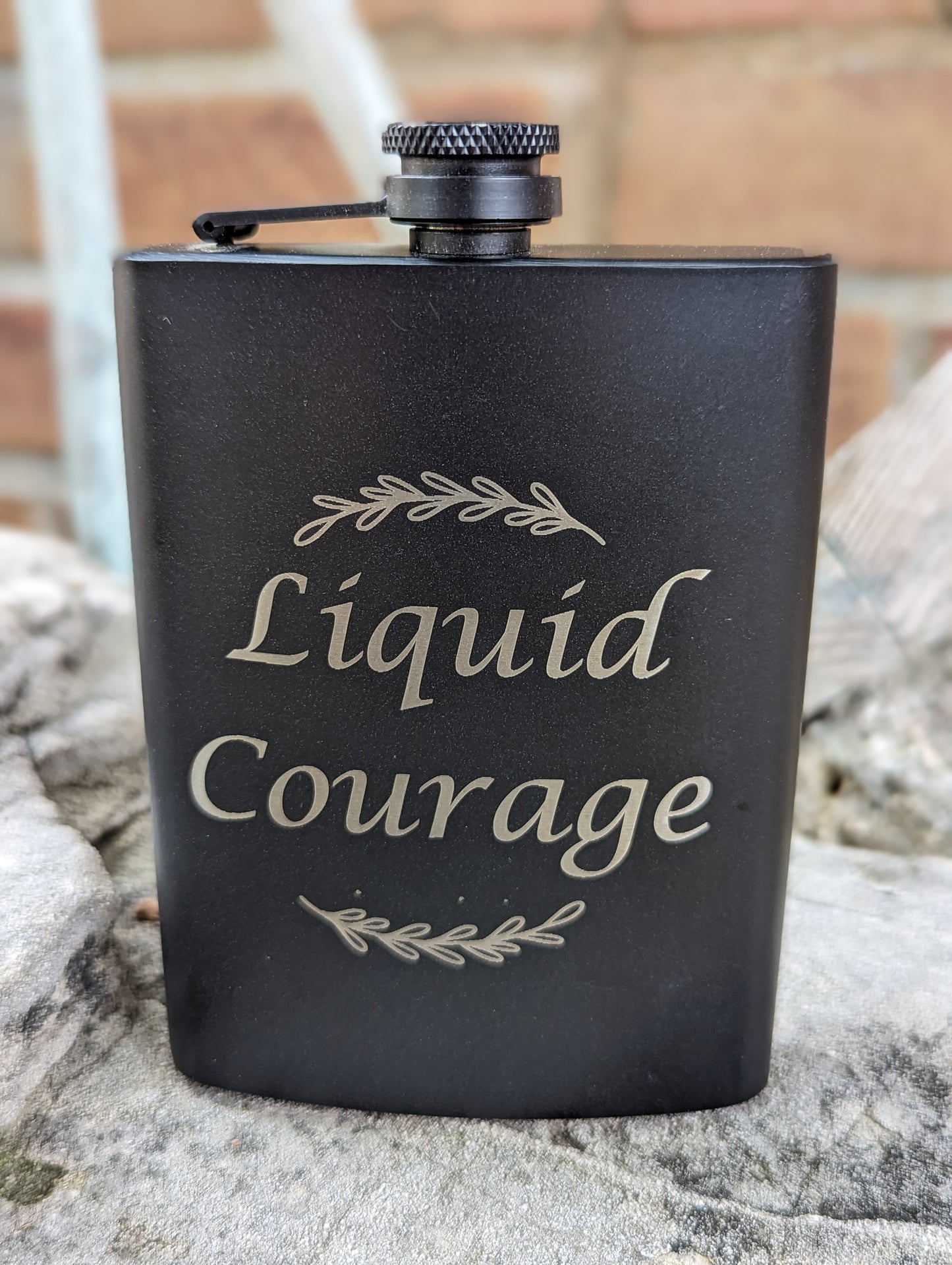 Engraved Flask