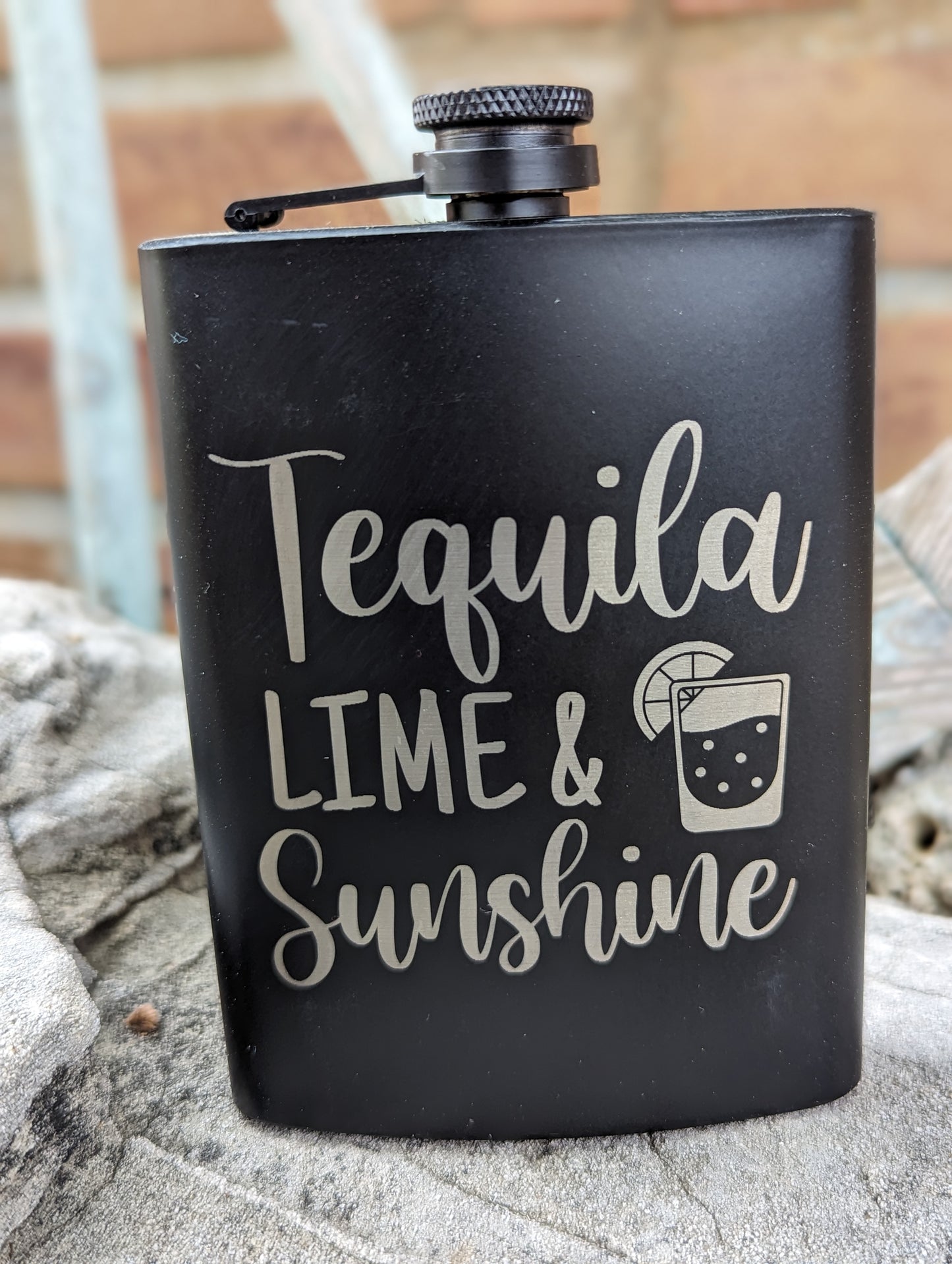 Engraved Flask