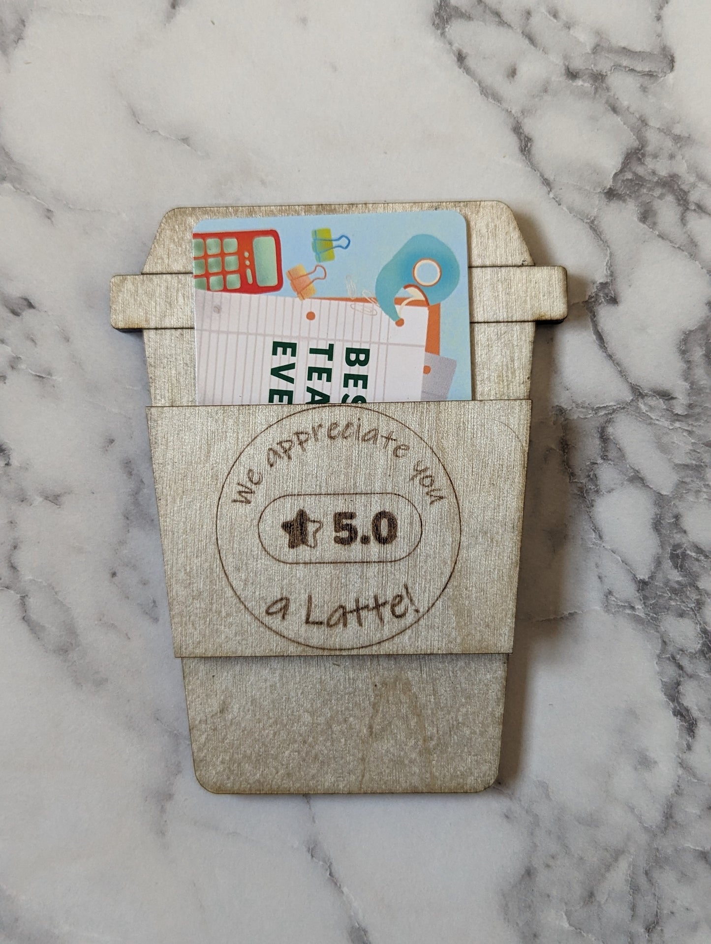 Coffee Gift Card Holder