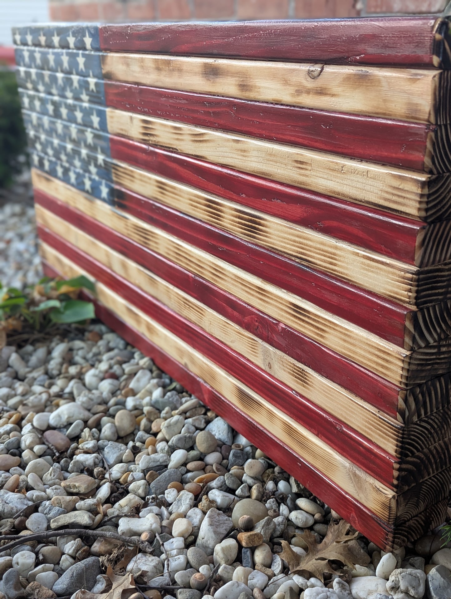 40" Wooden American Flag