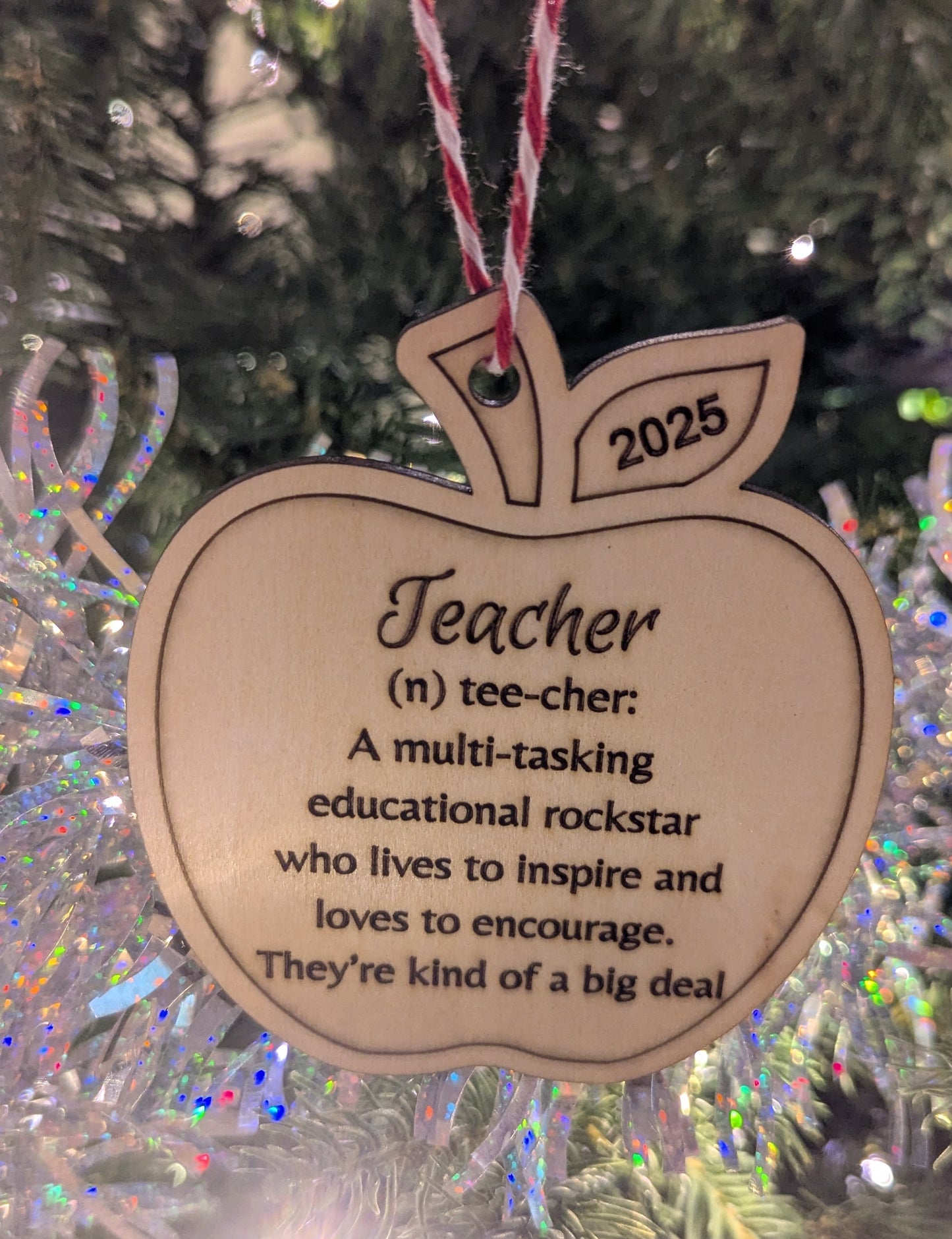 Teacher appreciation ornament
