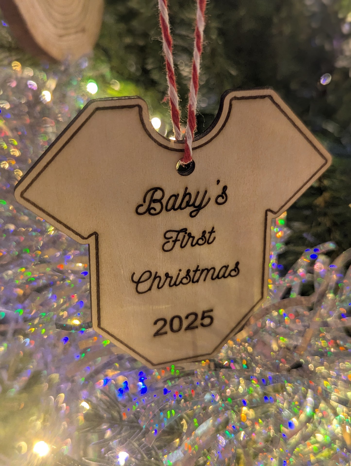 Baby's first christmas ornament