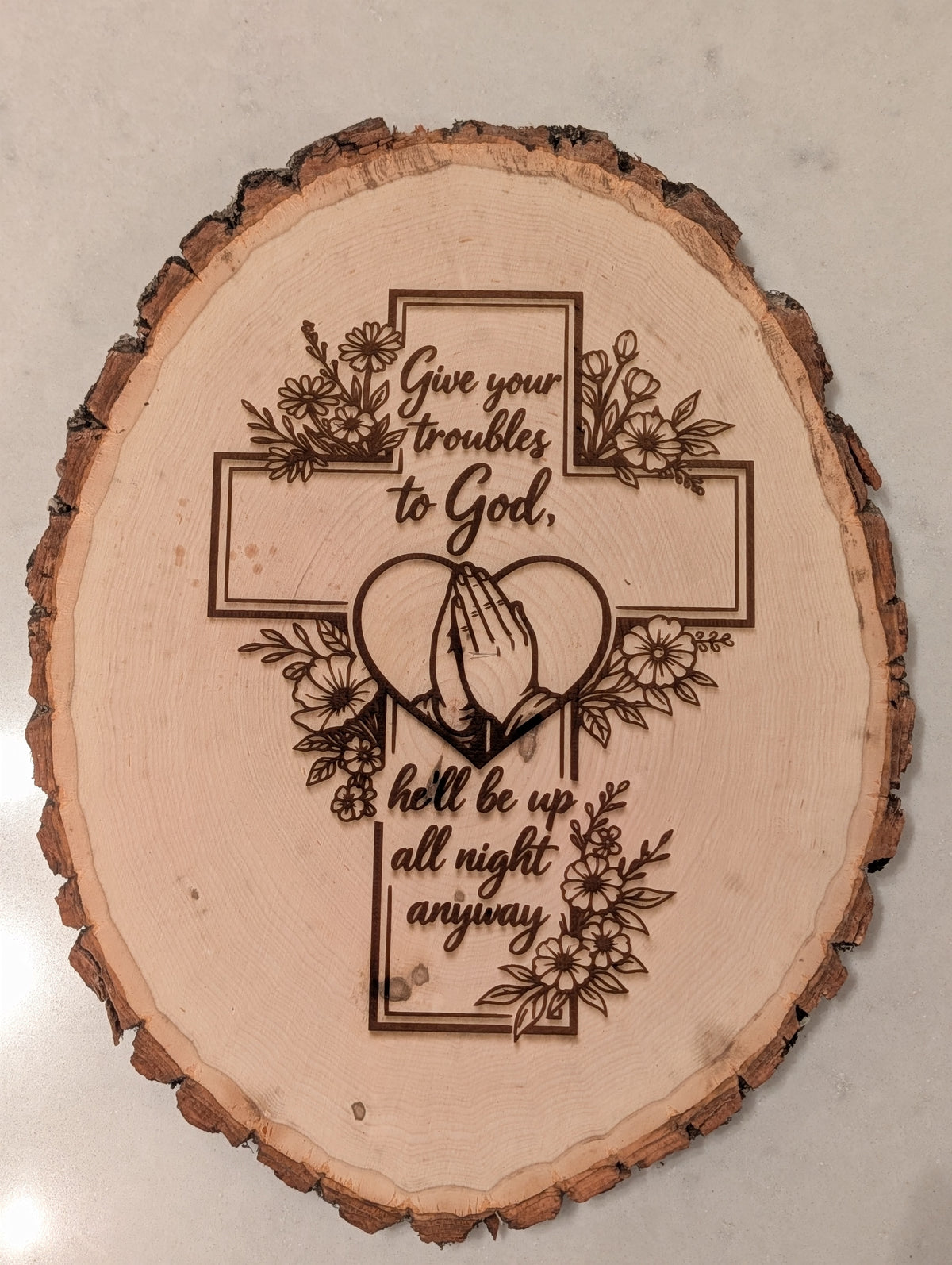 Give your prayers to God live edge