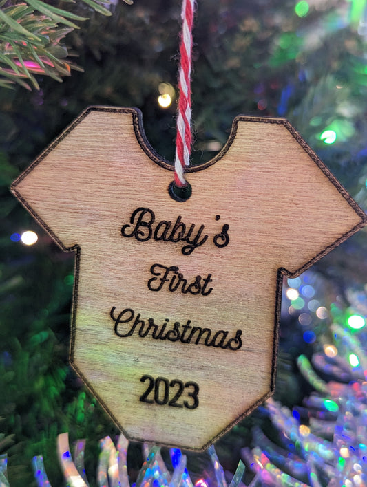 Baby's first christmas ornament