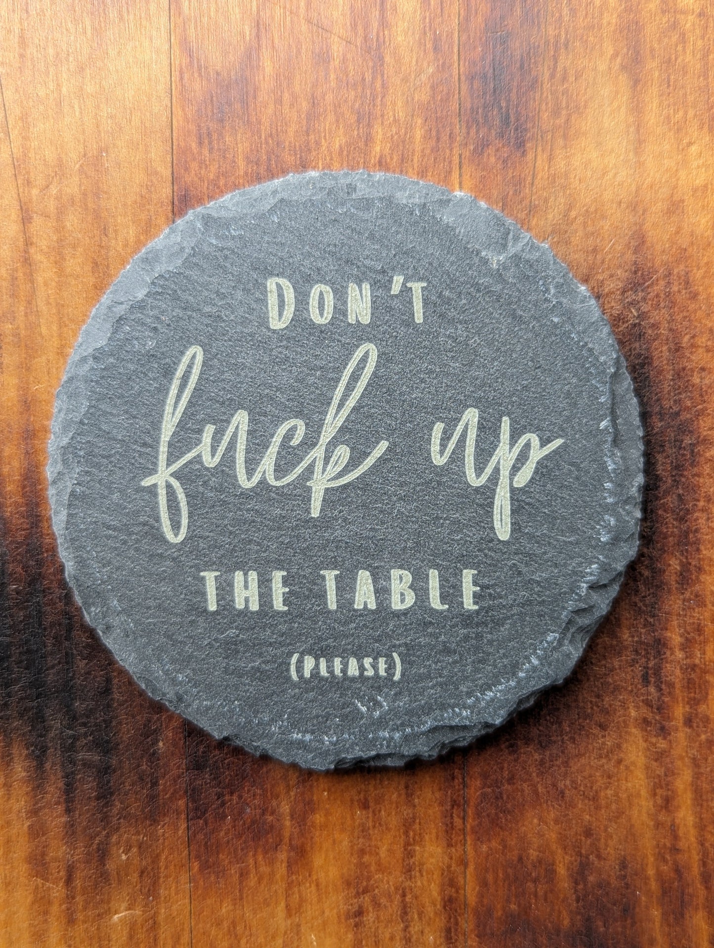 Engraved Slate Coaster