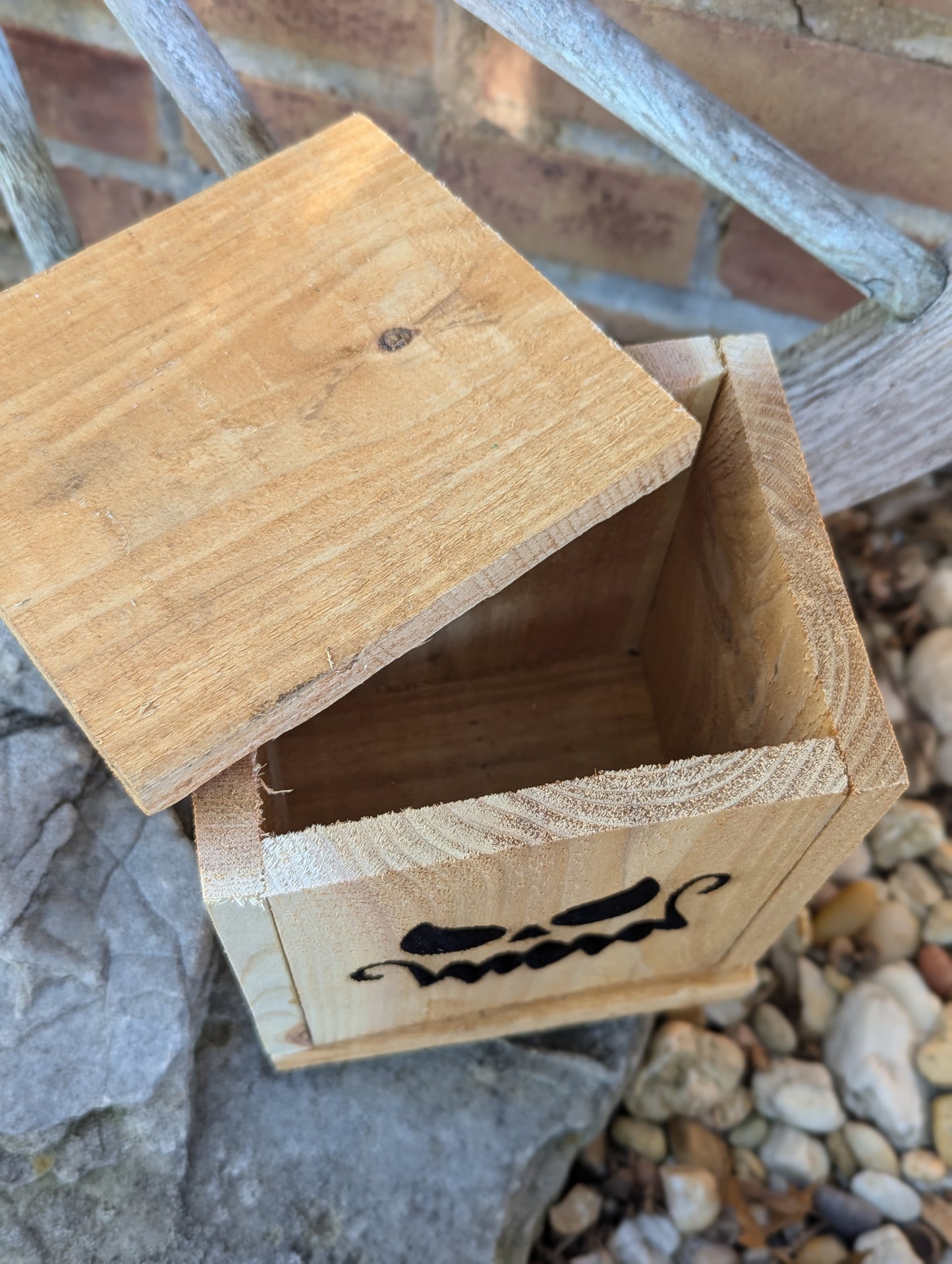 Rough cut cedar Jack O Lanterns